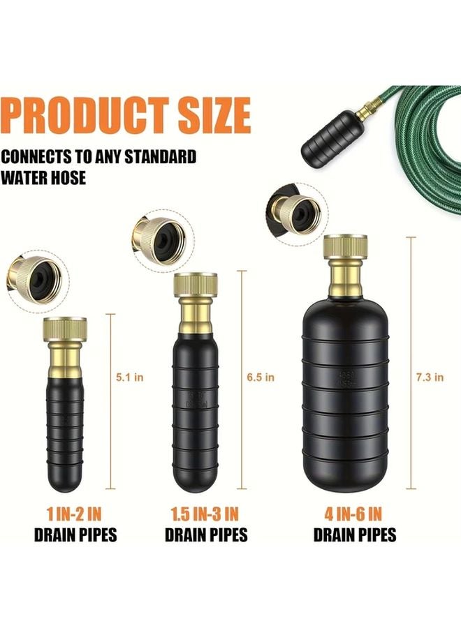 3pcs Drain Cleaning Bag Kit For 1 To 6 Inch Pipes Bathroom Shower Pool Kitchen Sink - Image 3